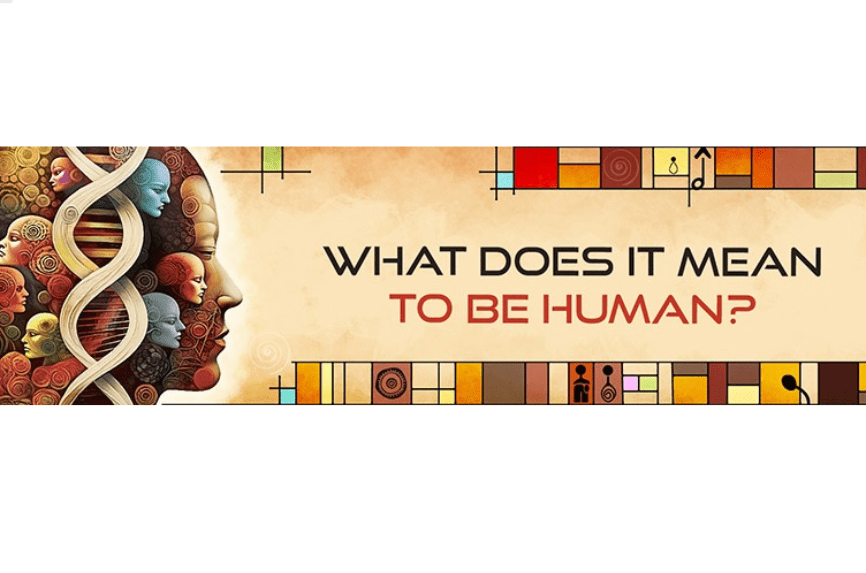 ASBH for social cal collage of human profiles that asks what does it mean to be human?