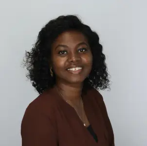 young african american woman smiling