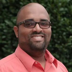 young african american man smiling