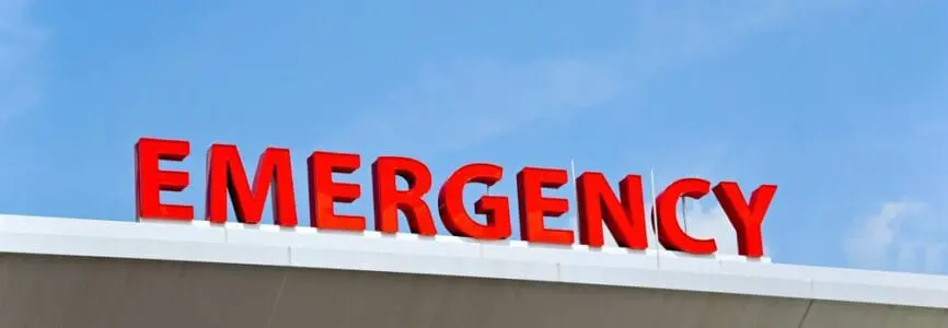 emergency room sign
