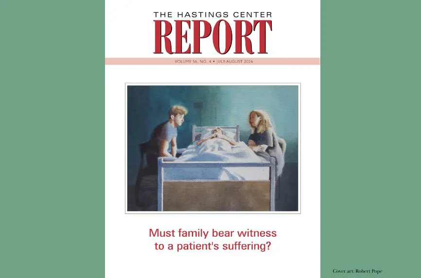 decorative cover of hastings center report