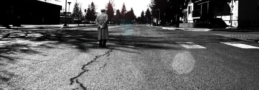 man on street