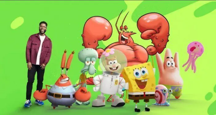 SpongeBob Squarepants and other cartoon characters