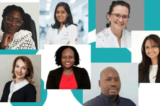 collage of 7 scholars, 3 women of color, 2 white women, one black man, all young