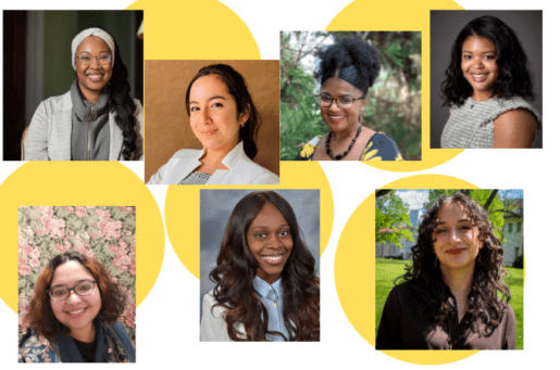 group of seven female scholars