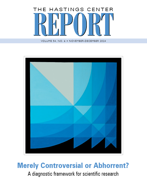 cover of HCR blue, white, and black abstract painting