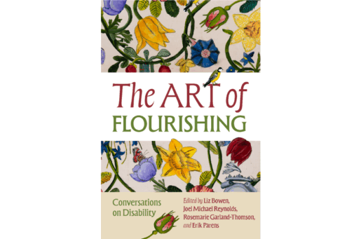 flowery cover of book titled The Art of Flourishing