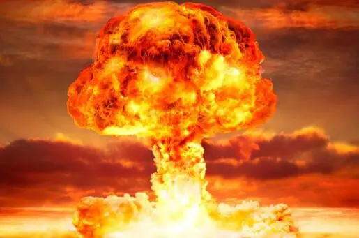 mushroom bomb going off