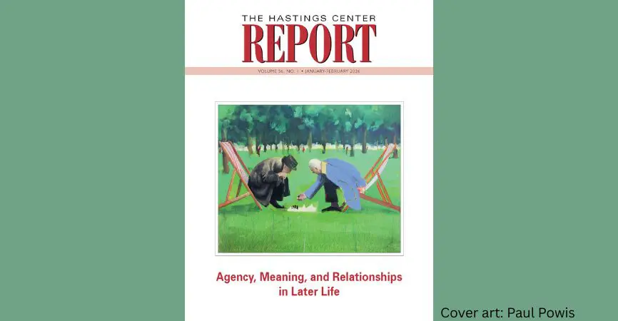 abstract cover of the hastings center report