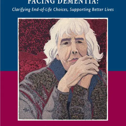 special report cover painting of older woman with gray hair