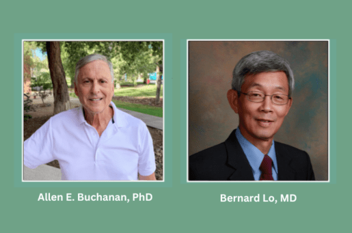 a smiling white man and a smiling AAPI man with glasses