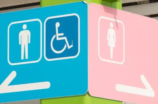 gendered toilet signs