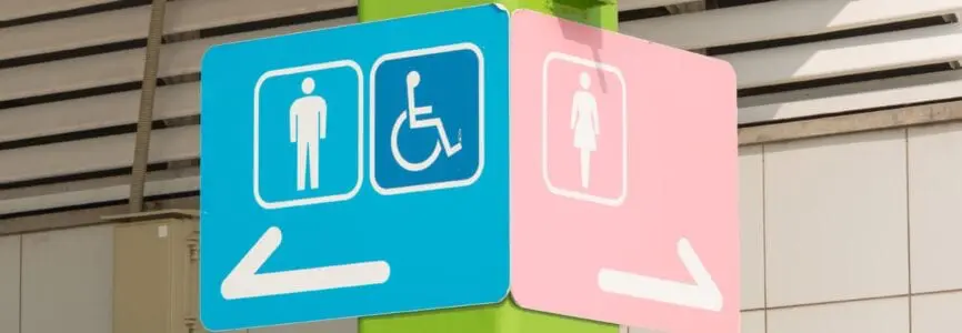 gendered toilet signs