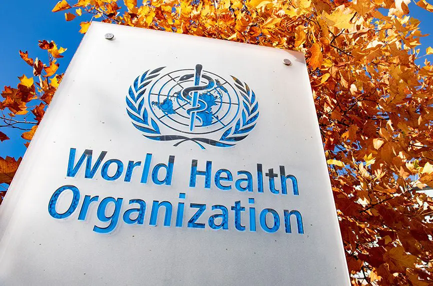 logo and title of the World Health Organization