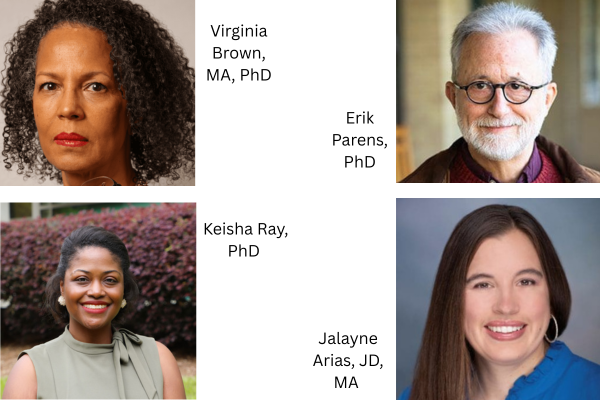 three women of color and one older white man