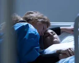 dying woman with daughter