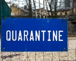quarantine sign