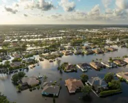 houses flooded in hurricane