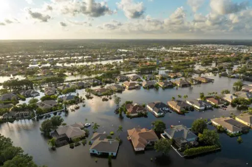 houses flooded in hurricane