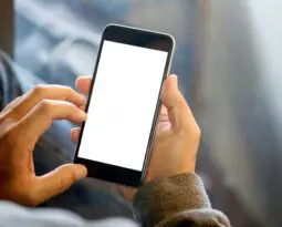 smartphone in man's hands