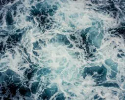 birds eye view of the tumbling ocean