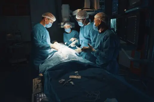 surgeons operating in dark in Ukraine