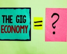 Text sign showing The Gig Economy.