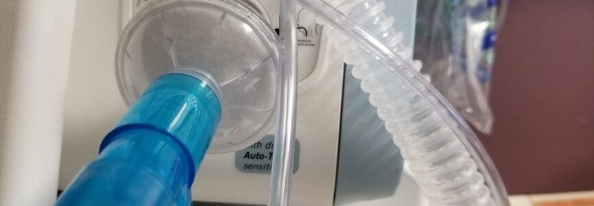 Mechanical Ventilator Tubing with Moisture Filter