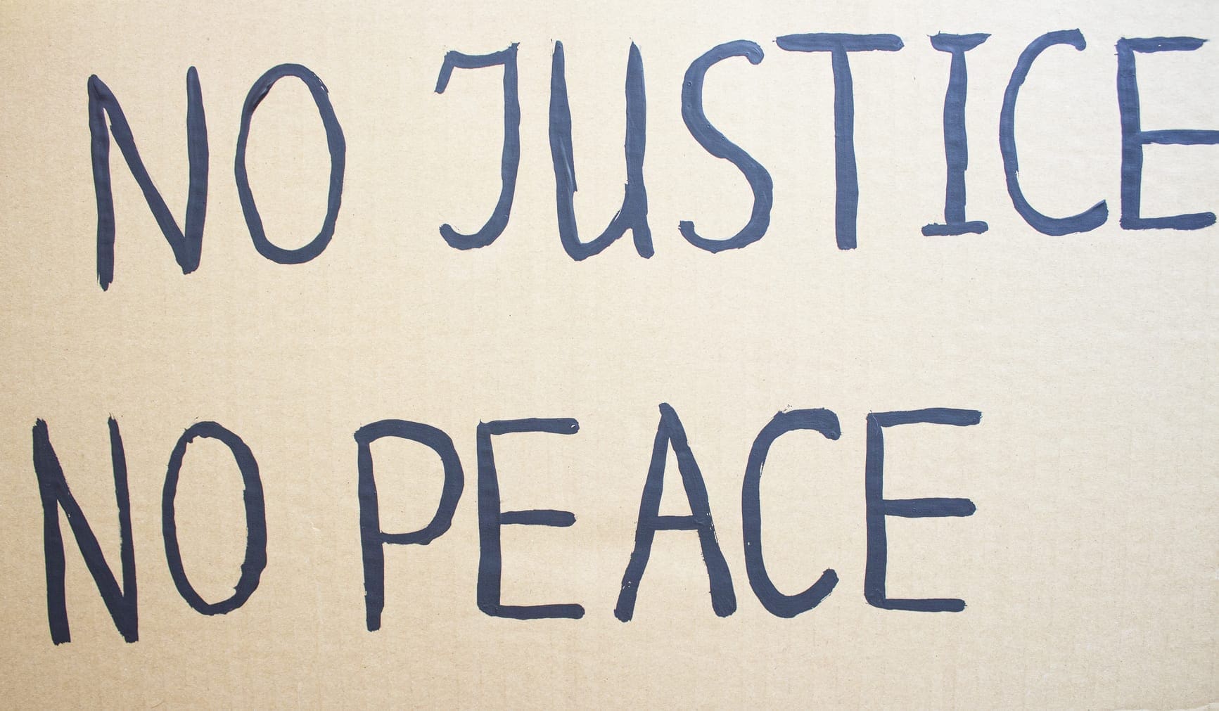 No justice no peace