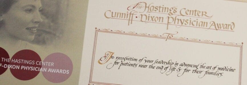 Illustrative image for Hastings Center Cunniff Dixon Physician and Nursing Awards