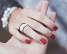 hand with wedding ring