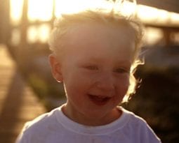 child laughing