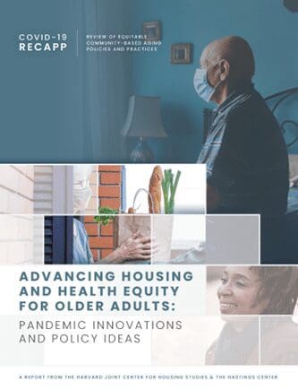 cover of report with older folks looking out windows