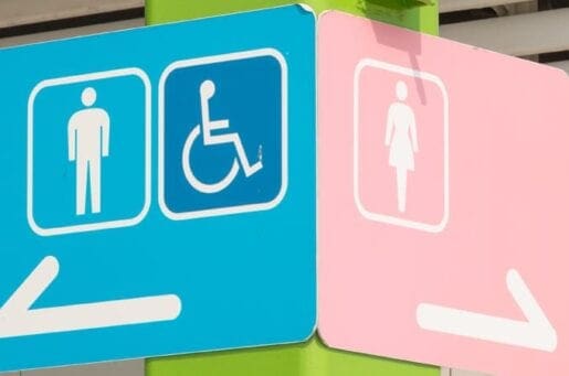 gendered toilet signs