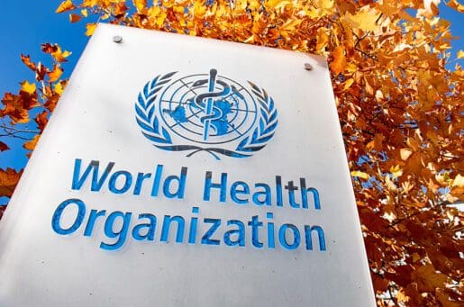 logo and title of the World Health Organization