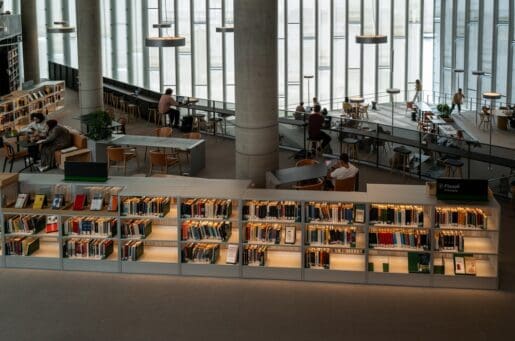 interior view of majestic public library