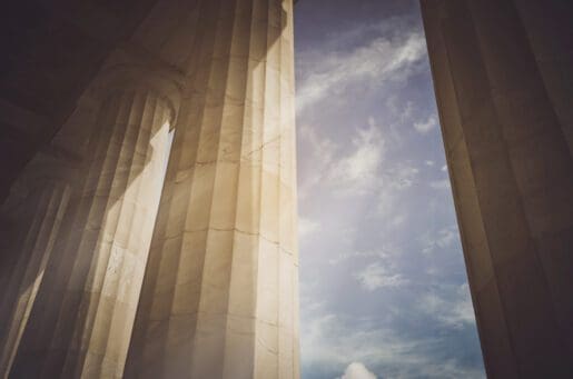 pillars against sky