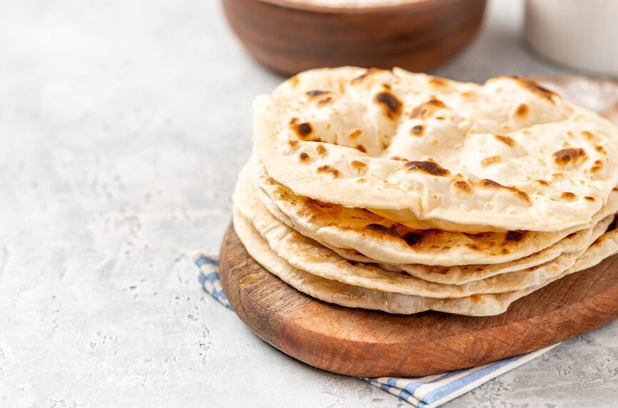 stack of flatbread